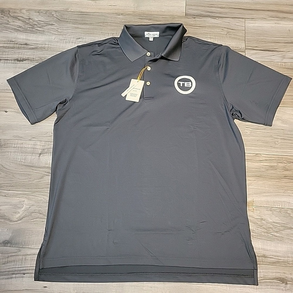 Peter Millar Performance Jersey Men Large Gray Su… - image 2